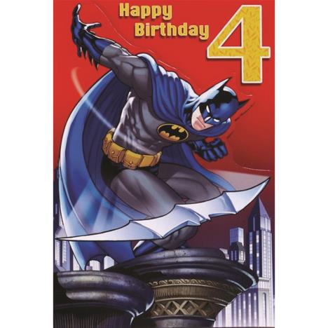 4th Birthday Batman Birthday Card  £2.40