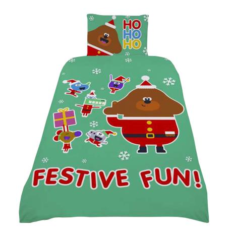 Hey Duggee Christmas Reversible Single Duvet Bedding Set  £18.99