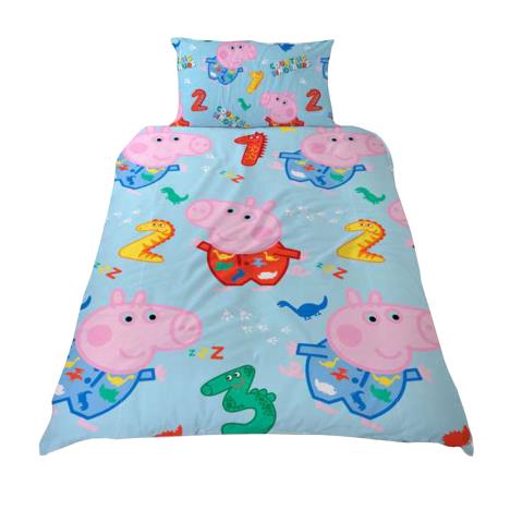 Peppa Pig George Counting Reversible Single Duvet Cover Bedding Set  £11.99