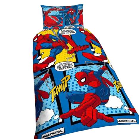 Marvel Spider-Man Web Head Reversible Single Duvet Cover Bedding Set  £17.99