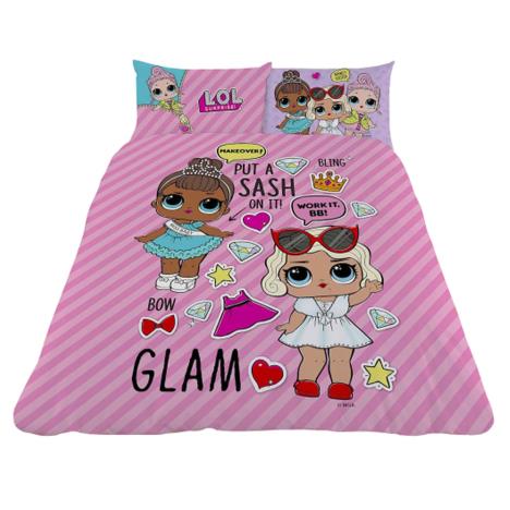 LOL Surprise Glam Reversible Double Duvet Cover Bedding Set (11210 ...
