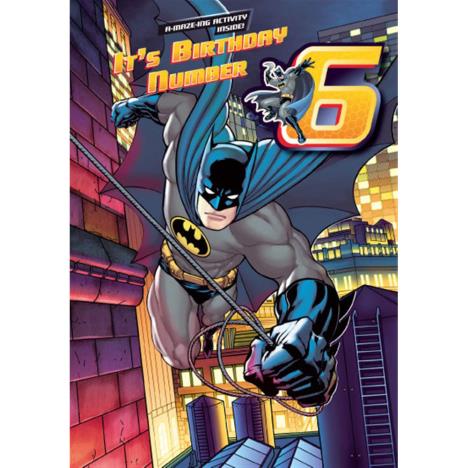 6th Birthday Batman Activity Birthday Card  £1.85