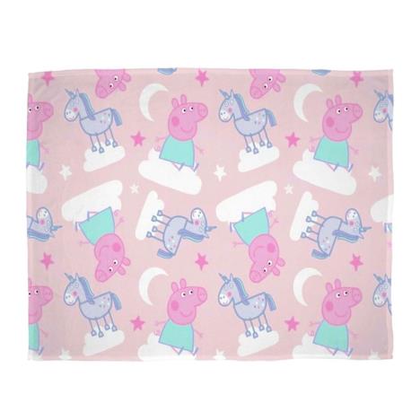 Peppa Pig Stardust Fleece Blanket Throw (11502A) - Character Brands