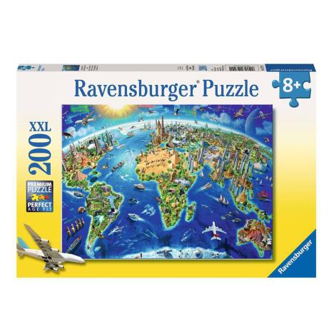 World Landmarks Map XXL 200pc Jigsaw Puzzle  £10.99