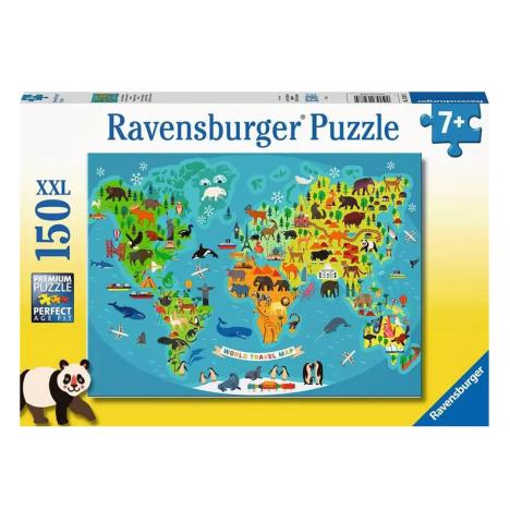 Animal World Map XXL 150pc Jigsaw Puzzle  £10.99