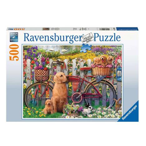 Cute Dogs in the Garden 500pc Jigsaw Puzzle  £10.99