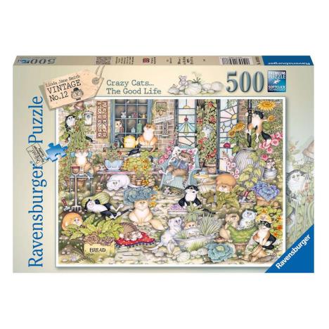 Crazy Cats The Good Life 500pc Jigsaw Puzzle  £10.99