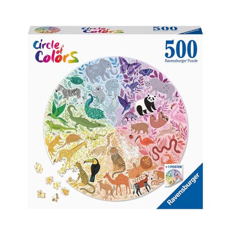 Animals Circular 500pc Jigsaw Puzzle  £13.99