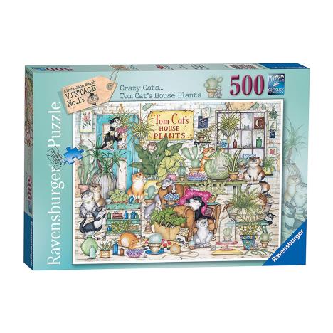 Crazy Cats - Tom Cat’s House Plants 500pc Jigsaw Puzzle  £10.99