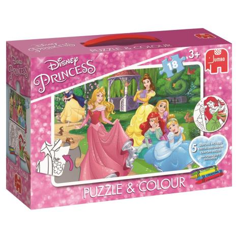 Disney Princess 18pc Double Sided Colour Your Own Jigsaw Puzzle  £8.99