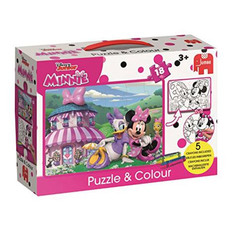 Minnie Mouse 18pc Puzzle & Colour Jigsaw Puzzle  £10.99