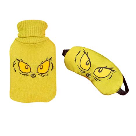 The Grinch Hot Water Bottle & Eye Mask Gift Set  £17.99