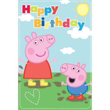 Happy Birthday Peppa Pig Birthday Card  £1.49