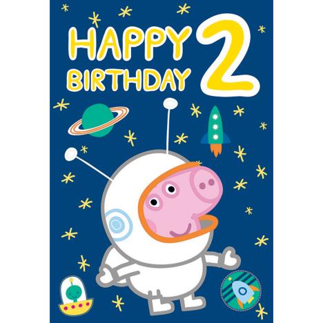 Happy 2nd Birthday Peppa Pig Birthday Card  £1.99