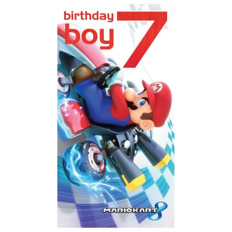 Birthday Boy Age 7 Mario Kart Super Mario Bros Birthday Card  £1.99