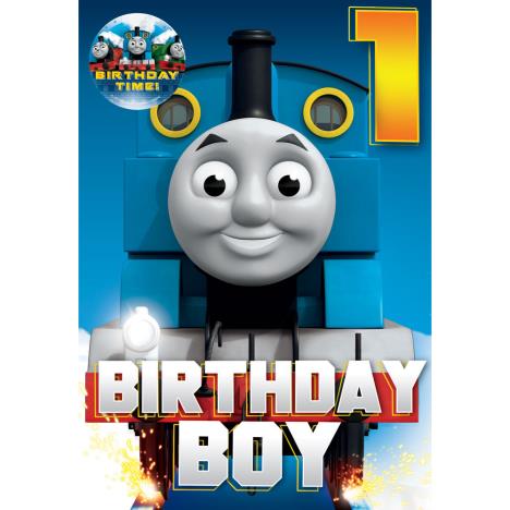 1st Birthday Boy Thomas & Friends Birthday Card With Badge  £2.10