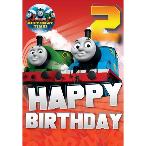 2nd Birthday Thomas & Friends Birthday Card With Badge  £2.10