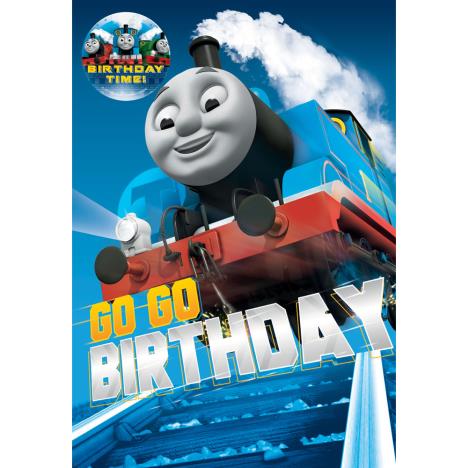 Go Go Thomas & Friends Birthday Card With Badge  £2.10