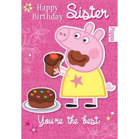 Sister Peppa Pig Birthday Card  £1.99