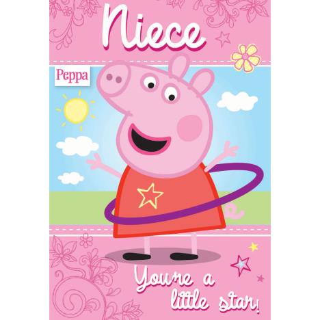 Niece Peppa Pig Birthday Card  £1.99