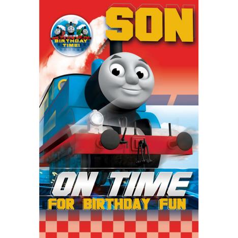 Son Thomas & Friends Birthday Card With Badge  £2.69