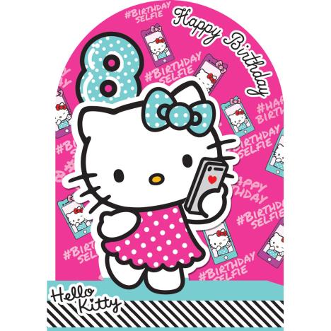 8th Birthday 3D Stand Up Hello Kitty Birthday Card  £2.10