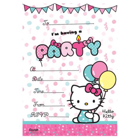 Hello Kitty Invitations with Envelopes Pack of 20  £1.99