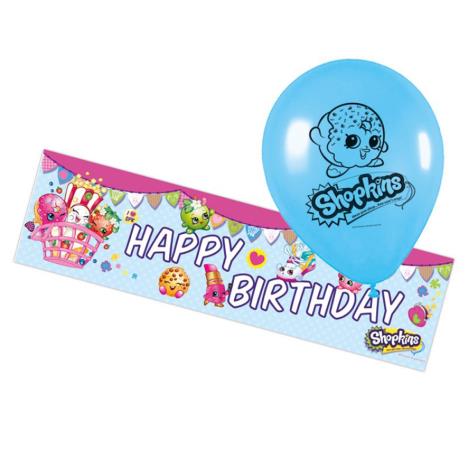 Shopkins Birthday Banner and Balloons Party Pack  £2.39