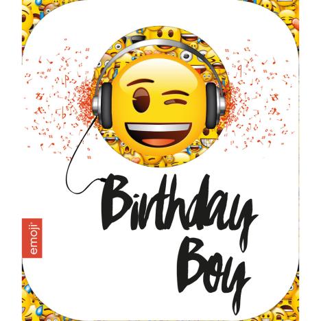 Smiley Birthday Boy Emoji Birthday Card  £2.10