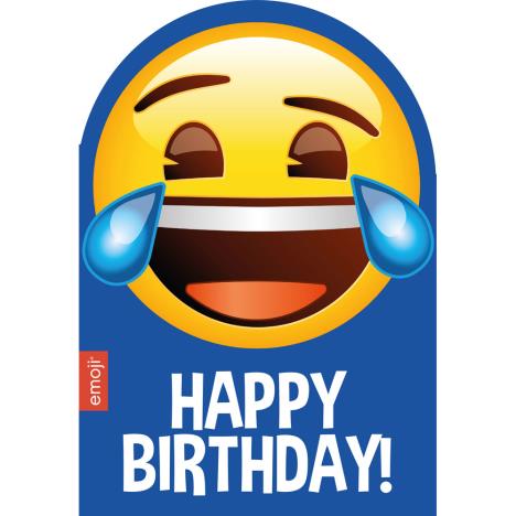 Smiley Tears Happy Birthday Emoji Birthday Card  £1.99