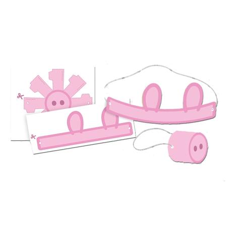Make Your Own Peppa Pig Snout Masks (Pack of 6)  £2.49