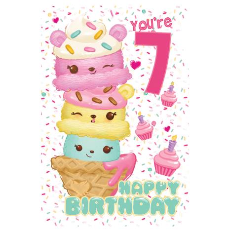 7th Birthday Num Noms Birthday Card (248425) - Character Brands