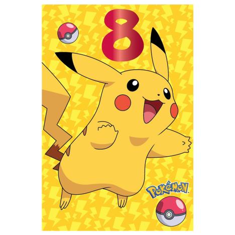 Pikachu Pokemon 8th Birthday Card  £0.99