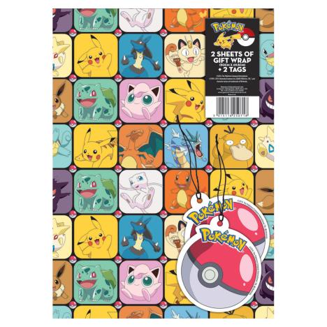 Pokemon Gift Wrap & Tags  £0.99