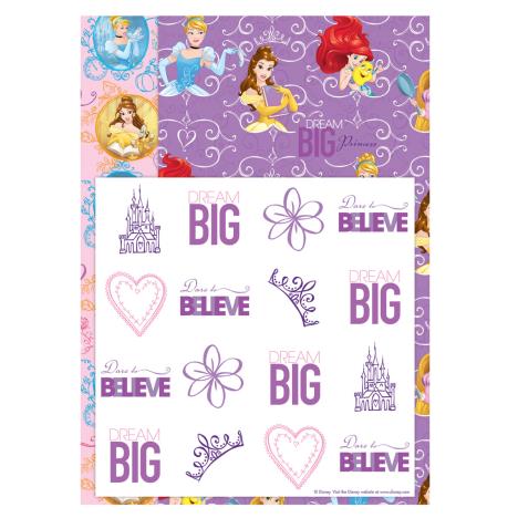 Disney Princess Gift Wrap & Stickers Set  £0.79