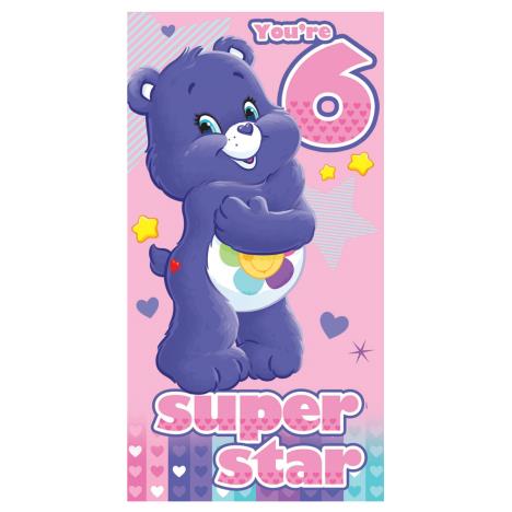 6th Birthday Care Bears Birthday Card (253344) - Character Brands