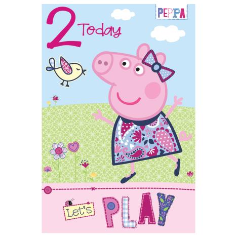 2 Today Lets Play Peppa Pig Birthday Card (253719) - Character Brands