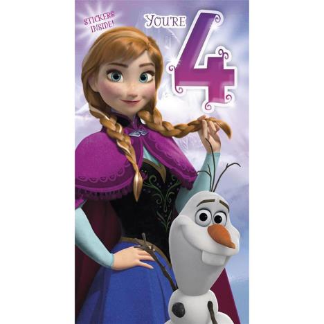 4th Birthday Disney Frozen Birthday Card  £2.40