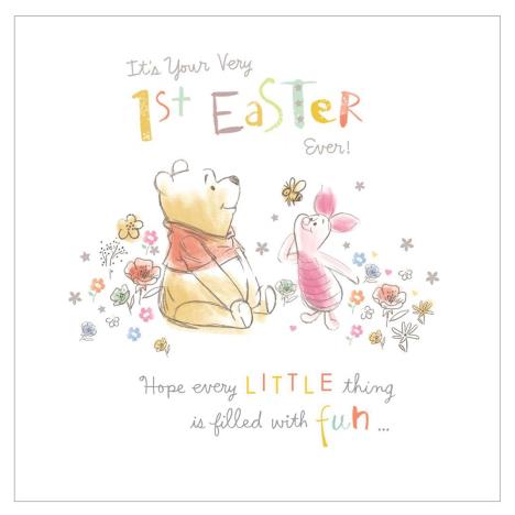 Winnie The Pooh 1st Easter Card  £1.85