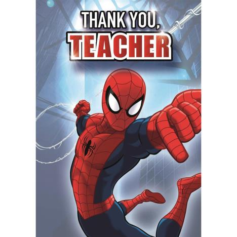 Thank You Teacher Marvel Spiderman Thank You Card  £1.85