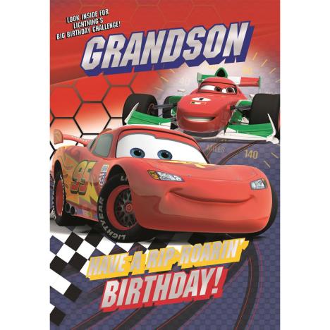 Grandson Disney Cars Activity Birthday Card  £2.40