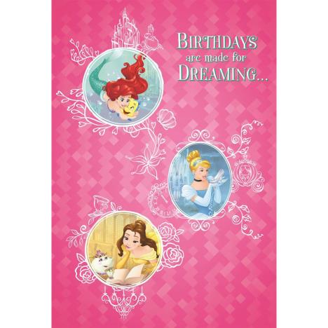 Birthday Dreaming Disney Princess Birthday Card  £1.40