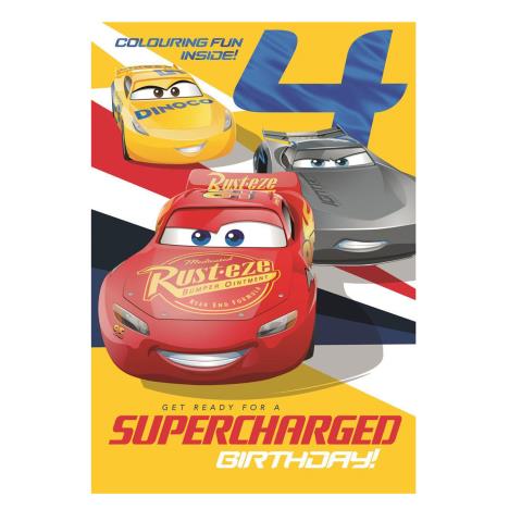 Disney Cars 4th Birthday Card  £1.90