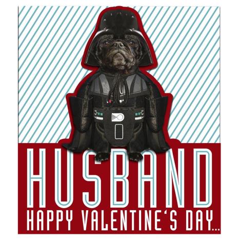 Husband Darth Vader Pug Valentine