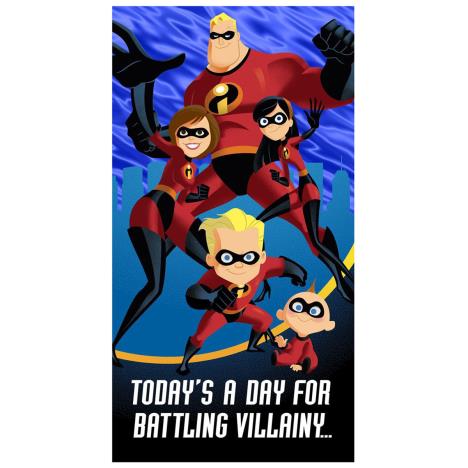 Incredibles Day For Battling Villainy Birthday Card  £2.40