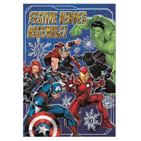 Festive Heroes Marvel Avengers Christmas Card  £2.40