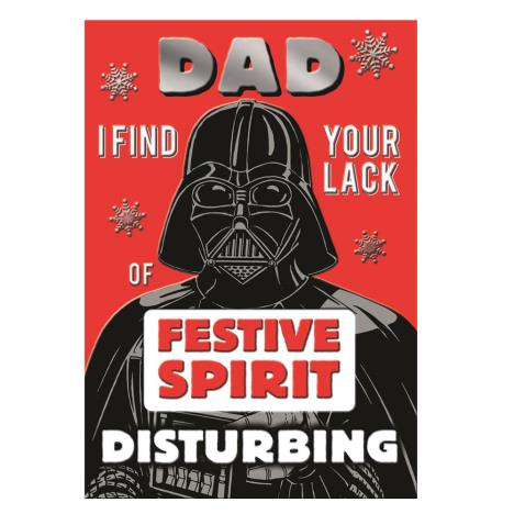 Dad Star Wars Darth Vader Christmas Card  £2.40