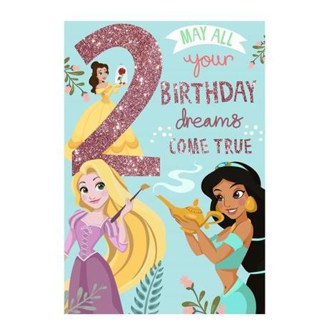 Disney Princess Dreams Come True 2nd Birthday Card  £1.90