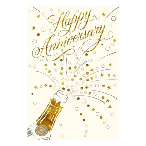 Champagne Happy Anniversary Card  £1.00