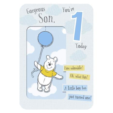 Son 1 Today Winne The Pooh 1st Birthday Card  £3.50